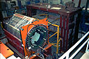 Magnet, lerad glass, muon filter